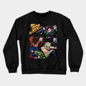 Demon Slayer Tanjiro Team Color Crewneck Sweatshirt